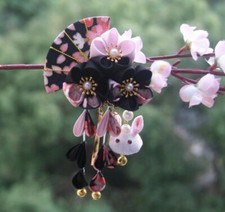 Japanese Kimono Flower Hair Clip Kanzashi Decor HairPin Accessories Womens Girls
