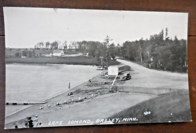 Bagley Minnesota Lake Lomond Real Photo Postcard RPPC