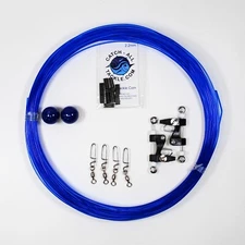 Catch All Tackle Outrigger Rigging Kit - Line,Balls,Clips,Snaps, & Crimps Blue