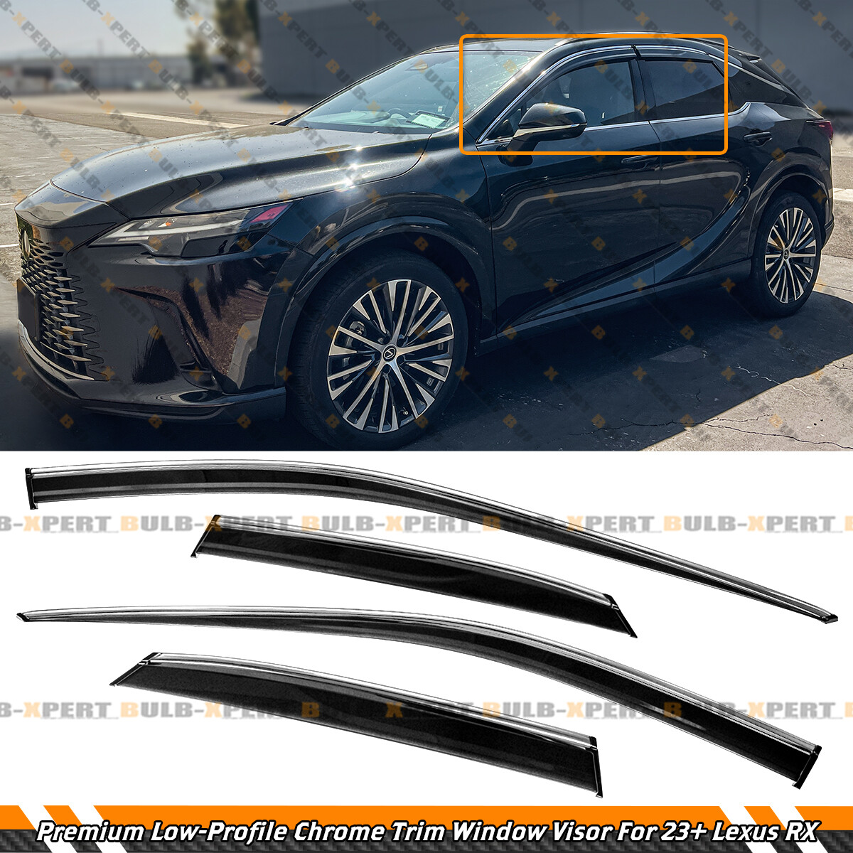 FOR 2023-2026 Lexus RX350 RX450h Premium Window Visor Rain Guard