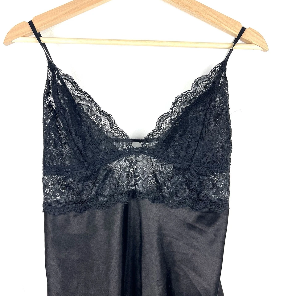 In Bloom by Jonquil Lingerie Sz L  Black Teddy Lace Nighty Sexy Babydoll Top y2k - Image 2 of 4