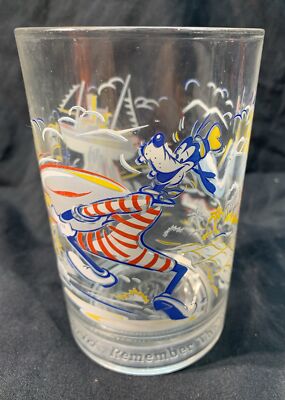 Vintage McDonalds Walt Disney World 25th Anniversary Magic Glass 1996 Goofy