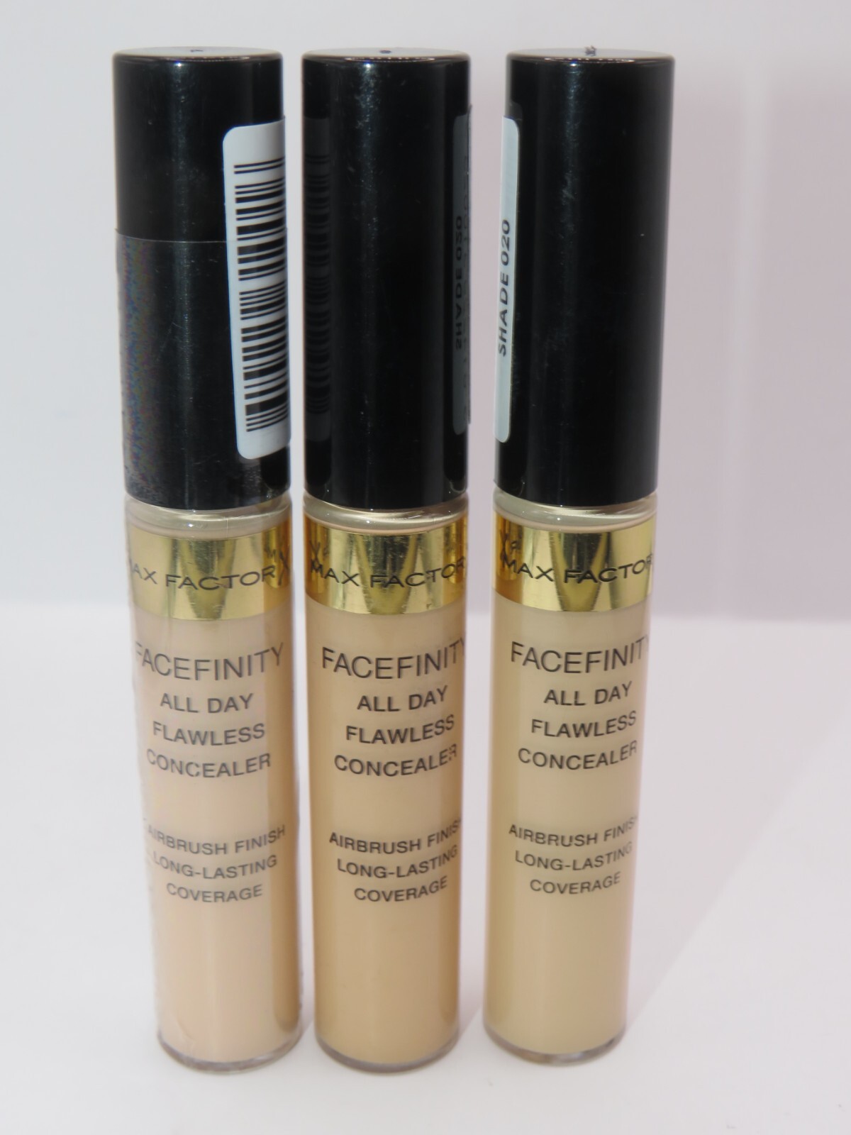 3x Max Factor Facefinity Concealer - Langanhaltende Abdeckung Für Makellosen Teint (Schatten 040)