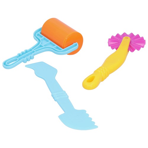 6Pcs Clay Dough Tool Modeling Rollers Molds Cutters Tools For Children - Picture 4 of 24