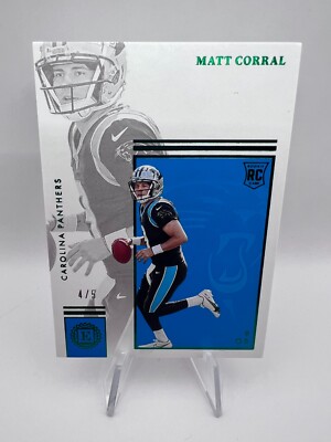 Matt Corral - 2022 Panini Encased Rookie #103 Emerald Green /5 Panthers RC SSP