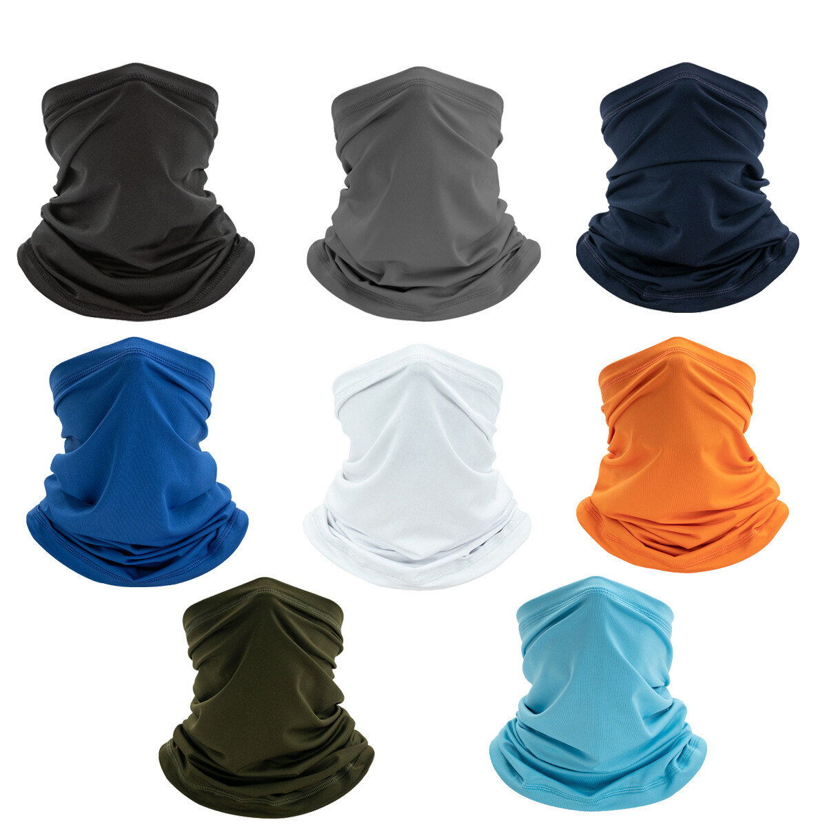 6 Stück Balaclava Gesichtsmaske UV-Schutz Atmungsaktives Tuch Gesichtsabdeckung