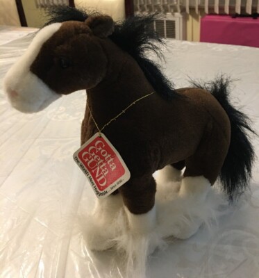 Gotta Getta Gund Dale Plush Clydesdale Pony - Dale, 11'', NWT