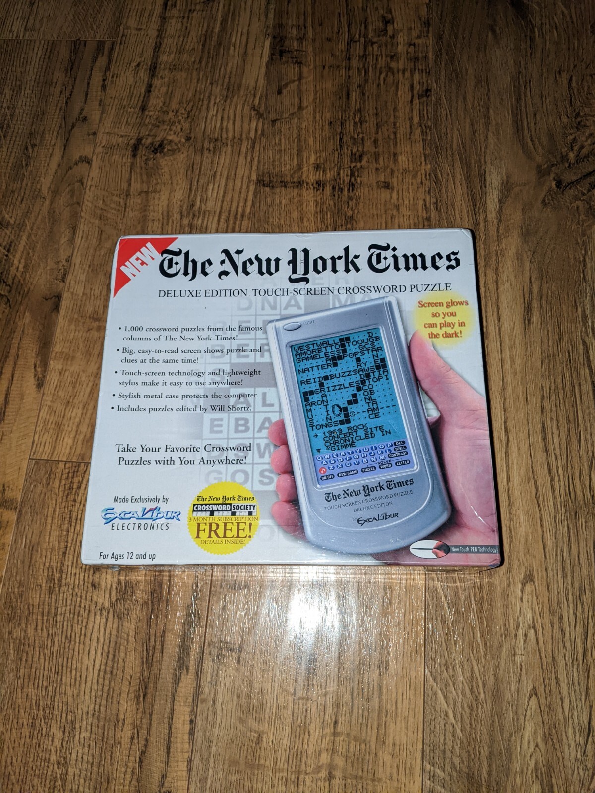 New York Times Deluxe Electronic Crossword Puzzle Touch-Screen Sharper Image