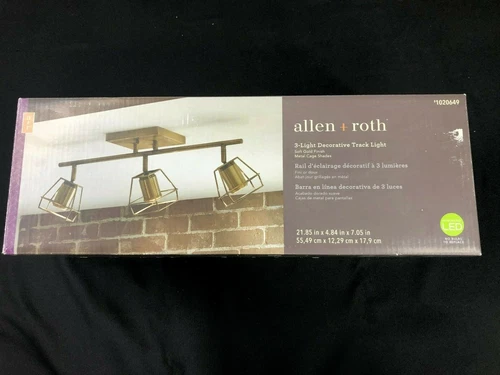 1020649 Portfolio Astoria 3-Light 21.85" Soft Gold Dimmable LED Track Bar 41540