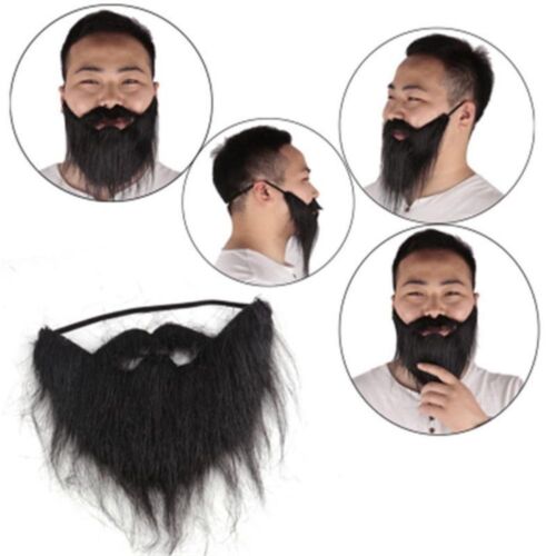 Halloween Realistic Fake Beard Realistic Halloween Fake Mustache   Prom - Picture 1 of 16