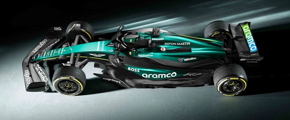 Hoja de pegatinas de vinilo transparente para coche Aston Martin F1 2024 AMR 24 RC escala 1/8 Foto 2 de 4