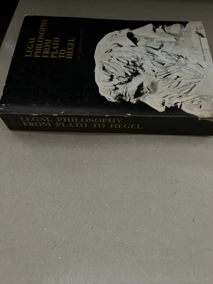 Legal Philosophy from Plato to Hegel by Huntington Cairns (1967, PB)John Hopkins - Image 3 of 4