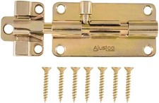 AjustLock 4" Adjustable Brass-Plated Barrel Bolt FREE DELIVERY UK Stock