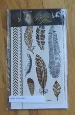 NEW Flash Tattoo Jewelry Inspired Temporary Metallic gold/silver 4-pack Highsong