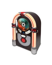 CD Jukebox with Bluetooth, Mini Digital Tabletop Juke Box Speaker Retro Look,...