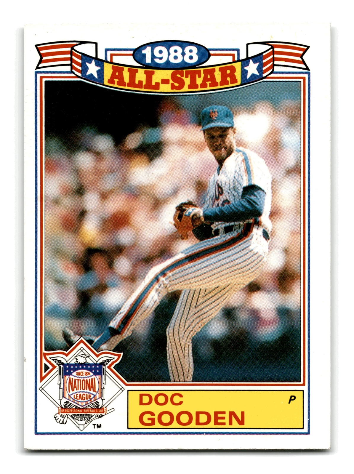 Dwight Doc Gooden 1989 Topps Glossy All-Stars #21a New York Mets EX
