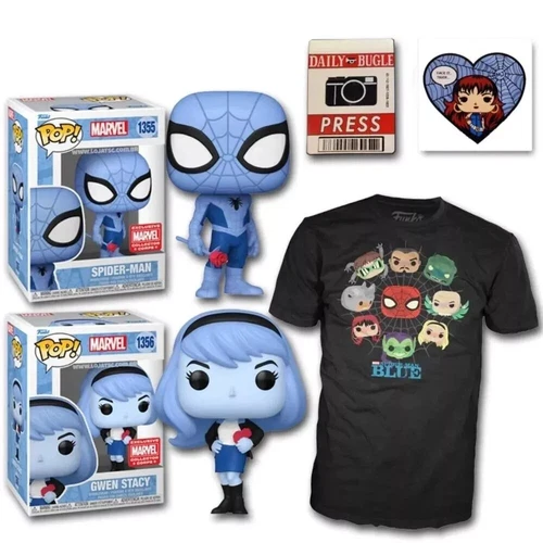 😮 Funko POP! Marvel Collector Corps Spider-Man Blue Mystery Box Size XS