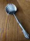 WALLACE GRANDE BAROQUE CLAM SHELL SERVING SPOON STERLING SILVER GRAND SERVER