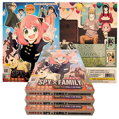 Spy x Family Episodes 1 - 25 English Dubbed Complete Seasons 1 + 2 Anime DVD