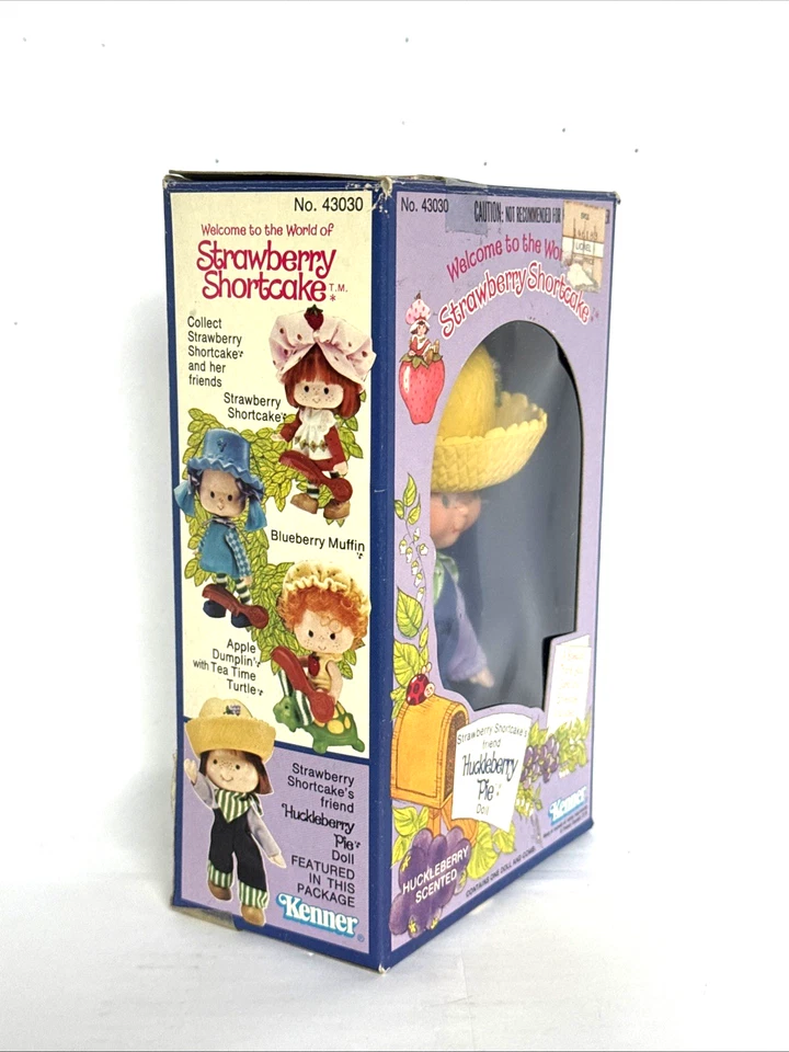 🤩🍰NUEVO, Raro 1ª Edición Fresa Pastel Corto Huckleberry Pie Muñeca! Foto 3 de 4