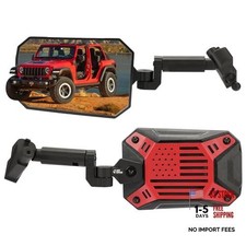 Mirrors Doors Off Compatible with 2018-2023 Wrangler JL Gladiator JT Red