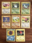 1999 Pokemon TCG 1st Edition Fossil Jungle Base Set Vintage Cards lot ALL MP