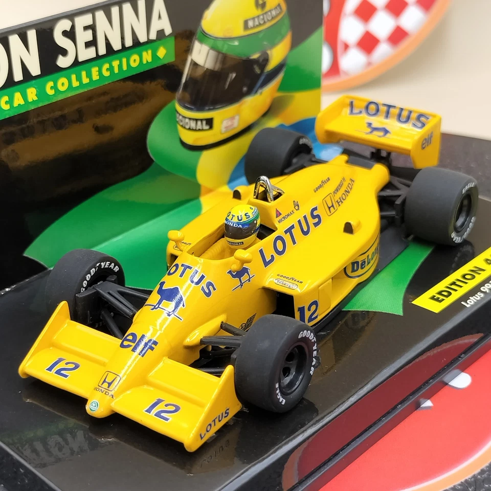MINICHAMPS 1/43 Lotus 99T Honda Turbo 1987 Ayrton Senna #12 Yellow no. 15 - Image 2 of 4
