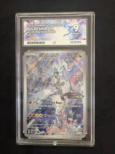 N's Reshiram Stamped 167/159 Journey Together IR Box Topper Ace 9 Mint