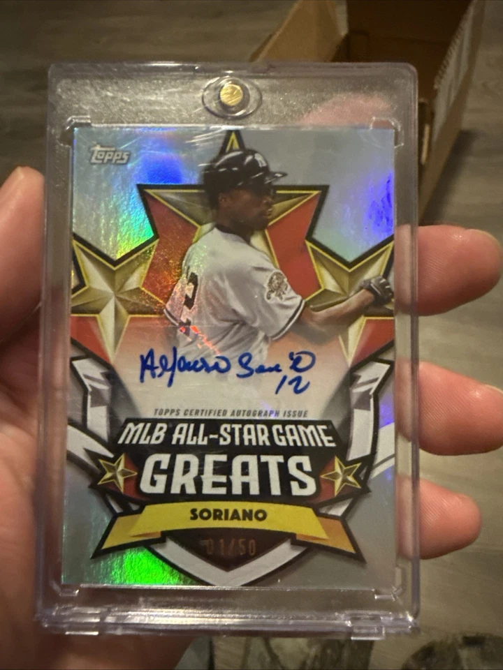 Juego Topps All Star 2025 Alfonso Soriano variación automática #1/50 Yankees de Nueva York   Foto 2 de 4