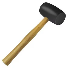 Kraft Tool Dc809 Black Rubber Mallet, 28 Oz