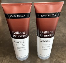 John Frieda Brilliant Brunette Color Vibrancy Hair Shampoo 8.45oz, 2 Pack