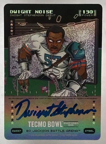 2026 Bo Jackson Battle Arena Dwight Noise Stephenson Battlefoil Auto Steel 130