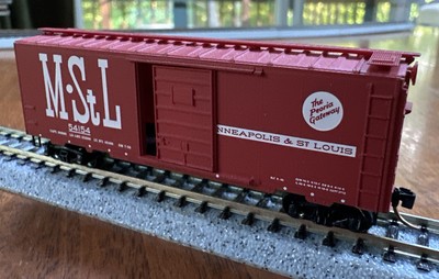 Micro Trains N Scale 20860 40  Box Car Minneapolis & St. Louis M.StL 54154 NY