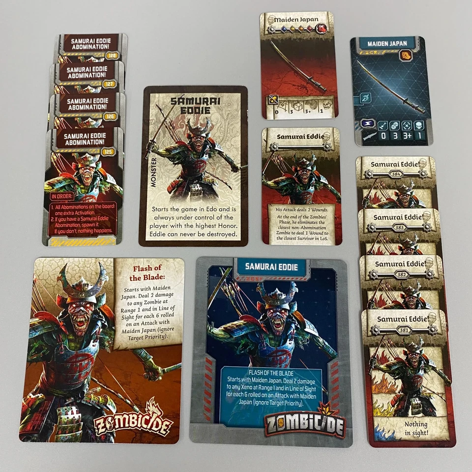 IRON MAIDEN SAMURAI EDDIE ZOMBICIDE/CTHULHU DEATH MAY DIE PAINTED MINIATURE - Image 2 of 4