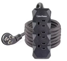 CyberPower 6 Ft. 3-Outlet Surge Protector Gray