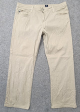 Adriano Goldschmied Mens Tan Jeans Size 40 x 30 The Protege USA Made