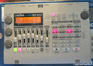 Boss BR 600 8 track digital recorder case 1GB CF 6 new batteries Working & VGC!