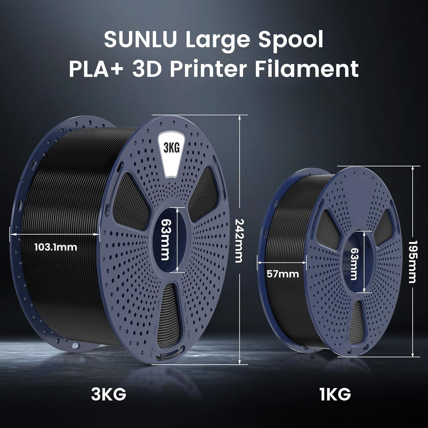 SUNLU PLA Filament 3 kg 1,75 mm Präzisionsdruck - Bild 2