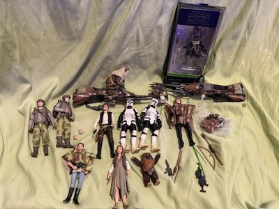 Star Wars Black Series Endor Lot Not Complete Han Solo Skywalker Speederbike