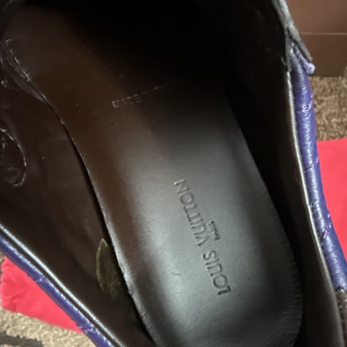 Sneakers Louis Vuitton FC0037 bambino taglia 13c-US 31-EU 12.5-UK pelle marrone - Foto 6 di 10