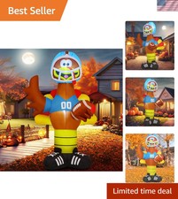 Rain-Resistant 6 FT Thanksgiving Turkey Inflatable Decoration with Quick Setup