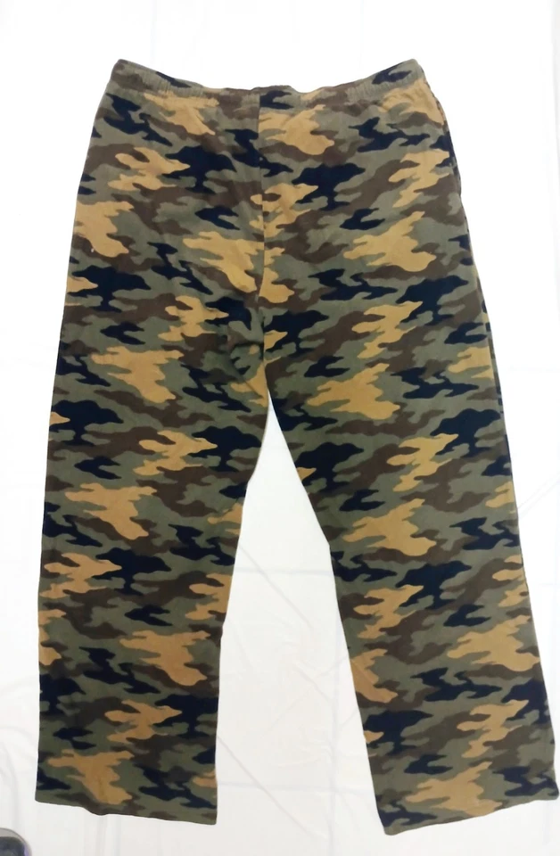 男式抓绒迷彩休闲裤尺寸 LG 带口袋 Croft & Barrow 30 英寸内缝 — 第 2/3 张图片