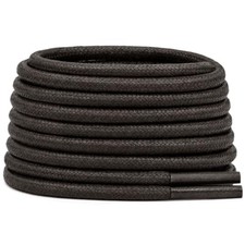 Round Cotton Waxed Shoelaces: 7/50 Inches Dress 31 Inch 80cm 04 Dark Brown