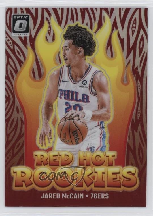 2024-25 Panini Donruss Optic Red Hot Rookies Holo Prizm Jared McCain #12 RC 1ny5