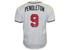 Terry Pendleton Signed Atlanta White Baseball Jersey JSA