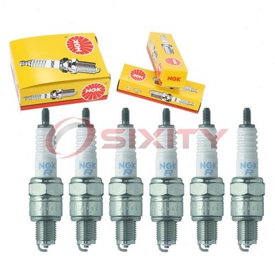 6 pc NGK 2086 CR8HSA Standard Spark Plugs for UR2AS U24FSR-U U24FS-L RZ94C aw