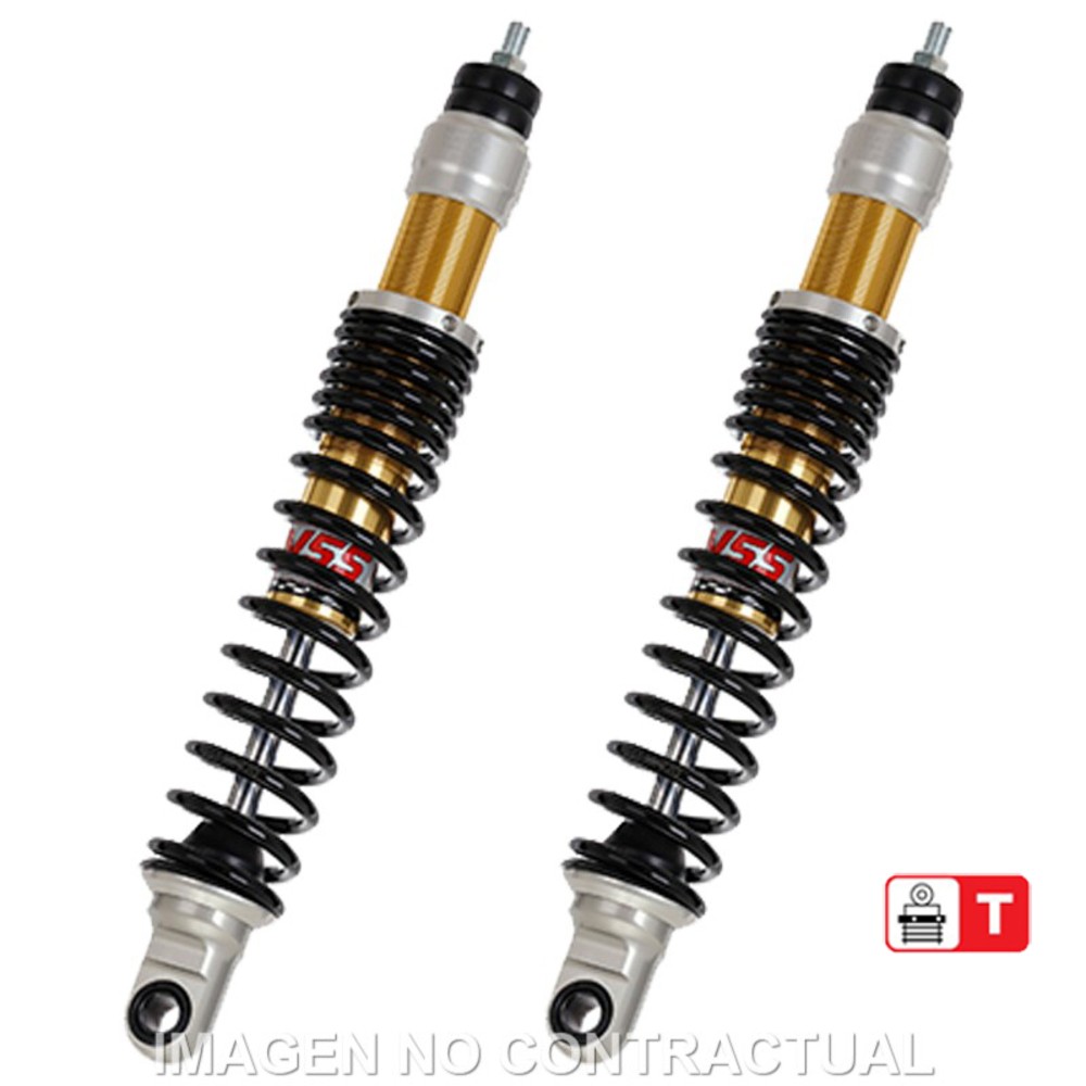 YSS Gas Eco Line Rear Shock Absorbers Set For Vespa GTS-GTV 250 Motorcycle