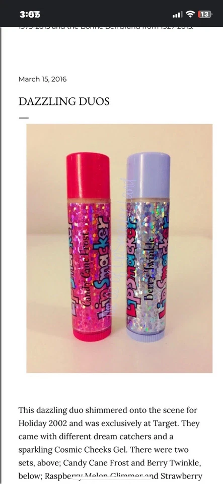 NEW Lip Smackers Dream Catcher Shimmery Cosmic Cheeks Glitter Gel Deadstock 2002 - Image 4 of 4