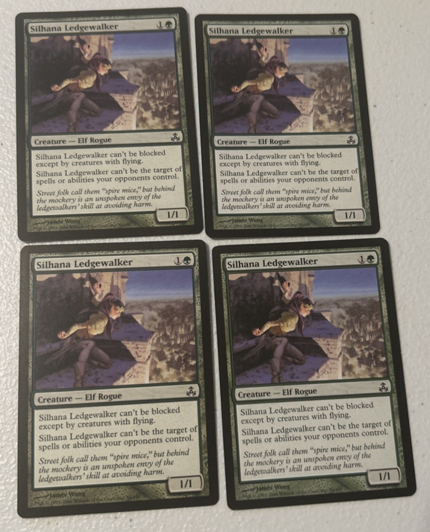 MTG 4x Silhana Ledgewalker (Guildpact) -Pauper Staple – Mono Green Stompy