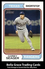 2023 Topps Heritage Corey Seager #22 Texas Rangers MLB Baseball
